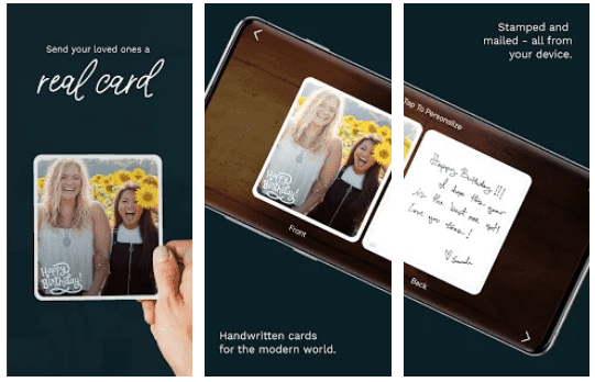 ecard app screen 1