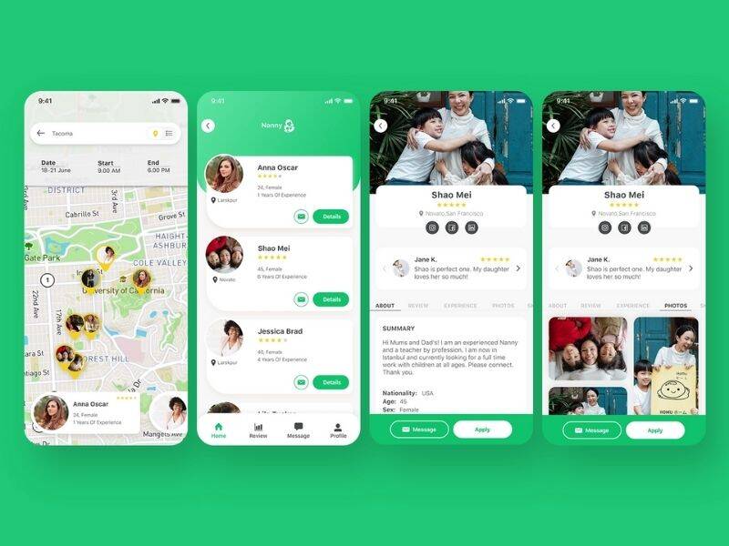 Babysitting mobile app development 4