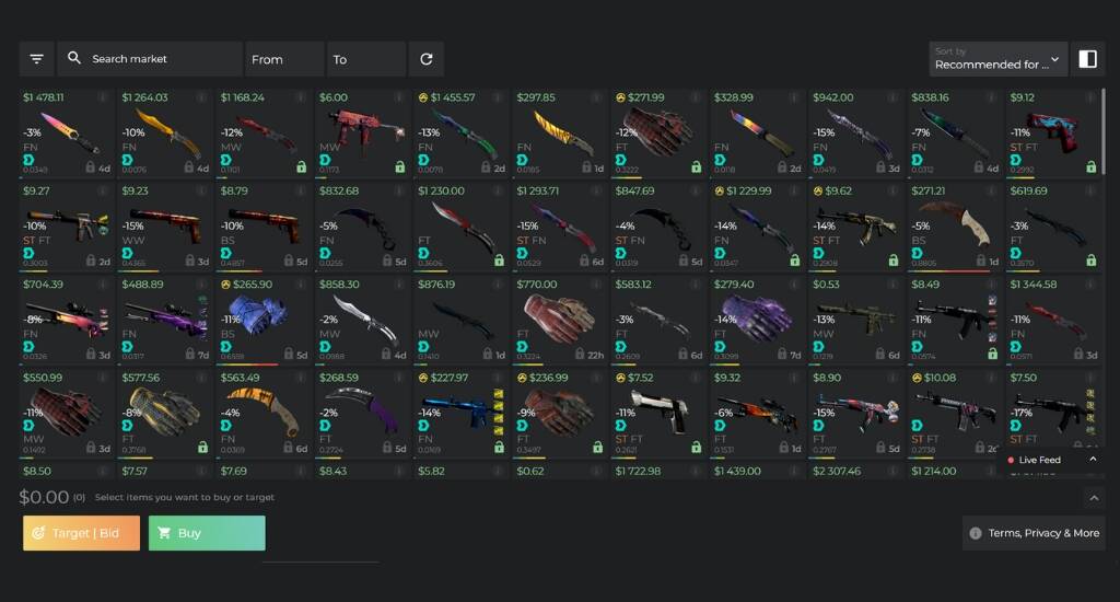 Virtual Gaming Metaverse Marketplace