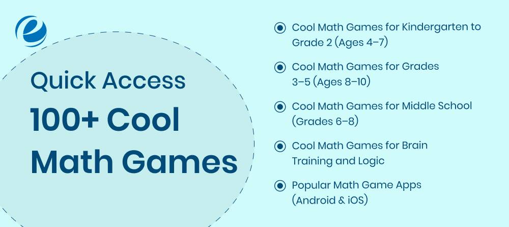 Quick Access 100+ Cool Math Games