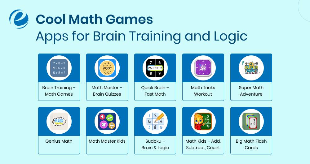 Popular Math Game Apps (Android & iOS)