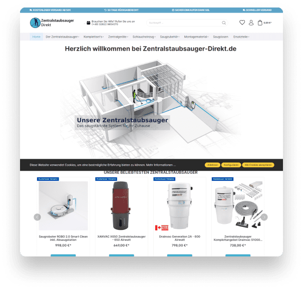 Zentralstaubsauger